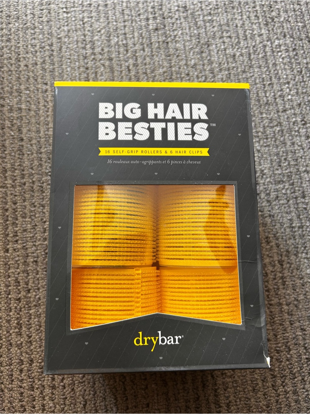 Drybar Big Hair Besties Self-Grip Rollers in Yellow